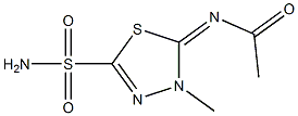 N1-[5-(aminosulfonyl)-3-methyl-2,3-dihydro-1,3,4-thiadiazol-2-yliden]acetamide