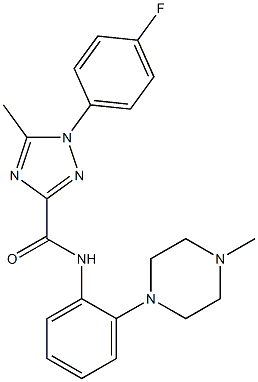 1-(4-fluorophenyl)-5-methyl-N-[2-(4-methylpiperazino)phenyl]-1H-1,2,4-triazole-3-carboxamide