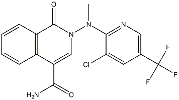 2-[[3-chloro-5-(trifluoromethyl)-2-pyridinyl](methyl)amino]-1-oxo-1,2-dihydro-4-isoquinolinecarboxamide