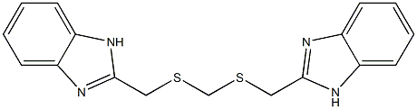 2-[({[(1H-benzo[d]imidazol-2-ylmethyl)thio]methyl}thio)methyl]-1H-benzo[d]imidazole Structure
