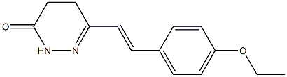 6-[(E)-2-(4-ethoxyphenyl)ethenyl]-4,5-dihydro-3(2H)-pyridazinone Struktur