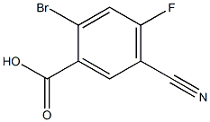 2-bromo-5-cyano-4-fluorobenzoic acid Structure