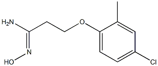(1Z)-3-(4-chloro-2-methylphenoxy)-N'-hydroxypropanimidamide Structure