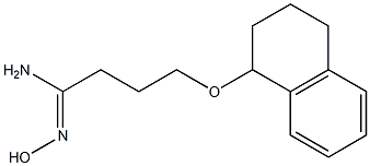 (1Z)-N'-hydroxy-4-(1,2,3,4-tetrahydronaphthalen-1-yloxy)butanimidamide Struktur