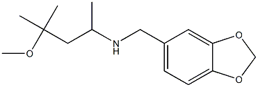(2H-1,3-benzodioxol-5-ylmethyl)(4-methoxy-4-methylpentan-2-yl)amine Structure