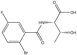 (2S,3R)-2-[(2-bromo-5-fluorobenzoyl)amino]-3-hydroxybutanoic acid