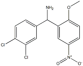 (3,4-dichlorophenyl)(2-methoxy-5-nitrophenyl)methanamine