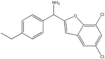 (5,7-dichloro-1-benzofuran-2-yl)(4-ethylphenyl)methanamine