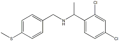 [1-(2,4-dichlorophenyl)ethyl]({[4-(methylsulfanyl)phenyl]methyl})amine