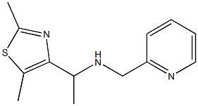 [1-(2,5-dimethyl-1,3-thiazol-4-yl)ethyl](pyridin-2-ylmethyl)amine Structure