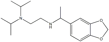[1-(2H-1,3-benzodioxol-5-yl)ethyl]({2-[bis(propan-2-yl)amino]ethyl})amine Struktur