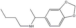 [1-(2H-1,3-benzodioxol-5-yl)ethyl](butyl)amine Structure