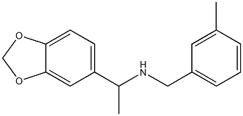 [1-(2H-1,3-benzodioxol-5-yl)ethyl][(3-methylphenyl)methyl]amine