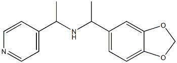 [1-(2H-1,3-benzodioxol-5-yl)ethyl][1-(pyridin-4-yl)ethyl]amine