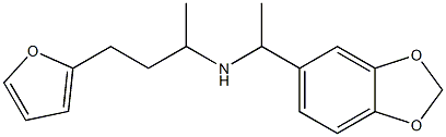 [1-(2H-1,3-benzodioxol-5-yl)ethyl][4-(furan-2-yl)butan-2-yl]amine Structure