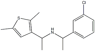 [1-(3-chlorophenyl)ethyl][1-(2,5-dimethylthiophen-3-yl)ethyl]amine