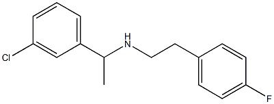 [1-(3-chlorophenyl)ethyl][2-(4-fluorophenyl)ethyl]amine