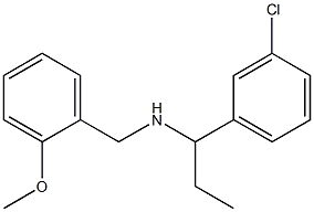 [1-(3-chlorophenyl)propyl][(2-methoxyphenyl)methyl]amine