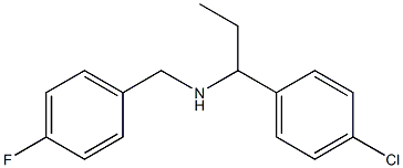 [1-(4-chlorophenyl)propyl][(4-fluorophenyl)methyl]amine|