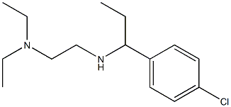 [1-(4-chlorophenyl)propyl][2-(diethylamino)ethyl]amine