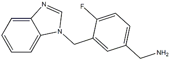 [3-(1H-1,3-benzodiazol-1-ylmethyl)-4-fluorophenyl]methanamine