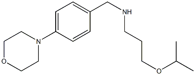 {[4-(morpholin-4-yl)phenyl]methyl}[3-(propan-2-yloxy)propyl]amine
