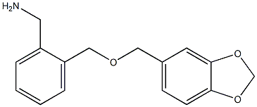 {2-[(2H-1,3-benzodioxol-5-ylmethoxy)methyl]phenyl}methanamine