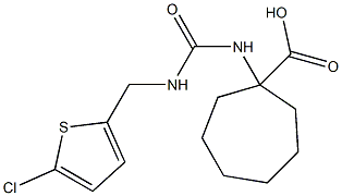 1-({[(5-chlorothiophen-2-yl)methyl]carbamoyl}amino)cycloheptane-1-carboxylic acid