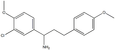 1-(3-chloro-4-methoxyphenyl)-3-(4-methoxyphenyl)propan-1-amine|
