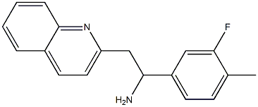 1-(3-fluoro-4-methylphenyl)-2-(quinolin-2-yl)ethan-1-amine