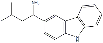 1-(9H-carbazol-3-yl)-3-methylbutan-1-amine 结构式