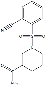 1-[(2-cyanophenyl)sulfonyl]piperidine-3-carboxamide