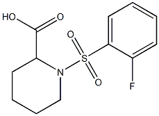 1-[(2-fluorophenyl)sulfonyl]piperidine-2-carboxylic acid