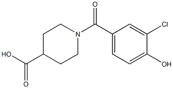 1-[(3-chloro-4-hydroxyphenyl)carbonyl]piperidine-4-carboxylic acid
