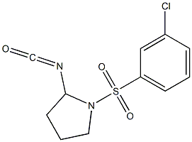 1-[(3-chlorobenzene)sulfonyl]-2-isocyanatopyrrolidine
