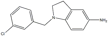 1-[(3-chlorophenyl)methyl]-2,3-dihydro-1H-indol-5-amine