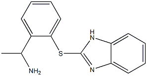 1-[2-(1H-1,3-benzodiazol-2-ylsulfanyl)phenyl]ethan-1-amine Structure