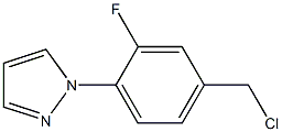 1-[4-(chloromethyl)-2-fluorophenyl]-1H-pyrazole