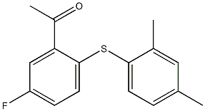 1-{2-[(2,4-dimethylphenyl)sulfanyl]-5-fluorophenyl}ethan-1-one