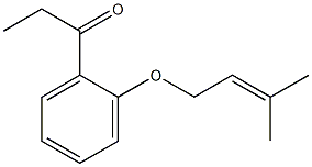 1-{2-[(3-methylbut-2-en-1-yl)oxy]phenyl}propan-1-one Structure