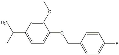 1-{4-[(4-fluorobenzyl)oxy]-3-methoxyphenyl}ethanamine