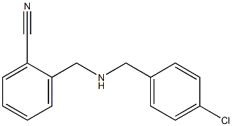 2-({[(4-chlorophenyl)methyl]amino}methyl)benzonitrile|