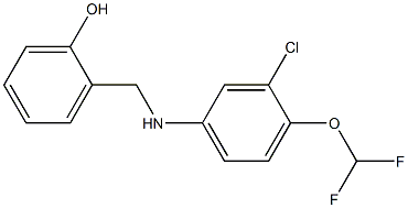 2-({[3-chloro-4-(difluoromethoxy)phenyl]amino}methyl)phenol