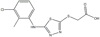 2-({5-[(3-chloro-2-methylphenyl)amino]-1,3,4-thiadiazol-2-yl}sulfanyl)acetic acid