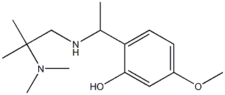 2-(1-{[2-(dimethylamino)-2-methylpropyl]amino}ethyl)-5-methoxyphenol Structure