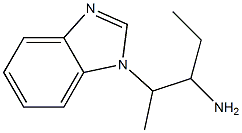 2-(1H-benzimidazol-1-yl)-1-ethylpropylamine Structure