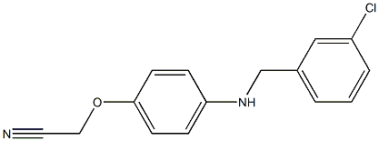 2-(4-{[(3-chlorophenyl)methyl]amino}phenoxy)acetonitrile