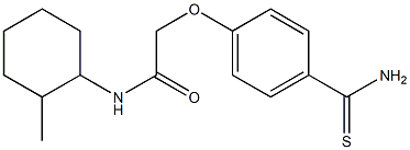 2-(4-carbamothioylphenoxy)-N-(2-methylcyclohexyl)acetamide