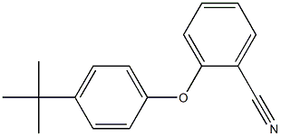 2-(4-tert-ブチルフェノキシ)ベンゾニトリル 化学構造式
