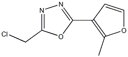 2-(chloromethyl)-5-(2-methyl-3-furyl)-1,3,4-oxadiazole